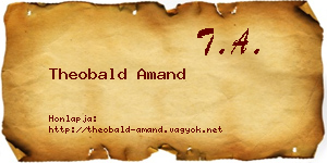 Theobald Amand névjegykártya